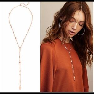 *New* Kendra Scott Crowley Y Necklace in Blush Mix